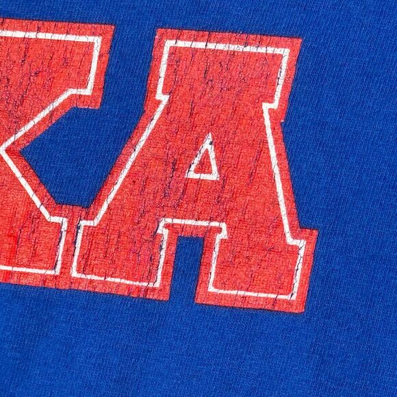 Vintage 90s Shorty's Skateboards Chad Muska Flag Logo Blue T-Shirt Size XL Rare - Picture 6 of 14